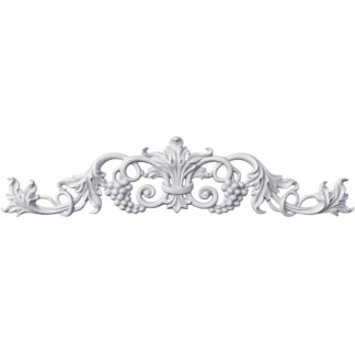 Large Grape and Leaf Center with Scrolls Onlay