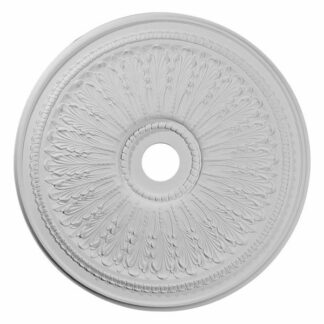 29 18 OAKLEAF CEILING MEDALLION, TWO PIECE (FITS CANOPIES UP TO 6 14-INCH ) (1)