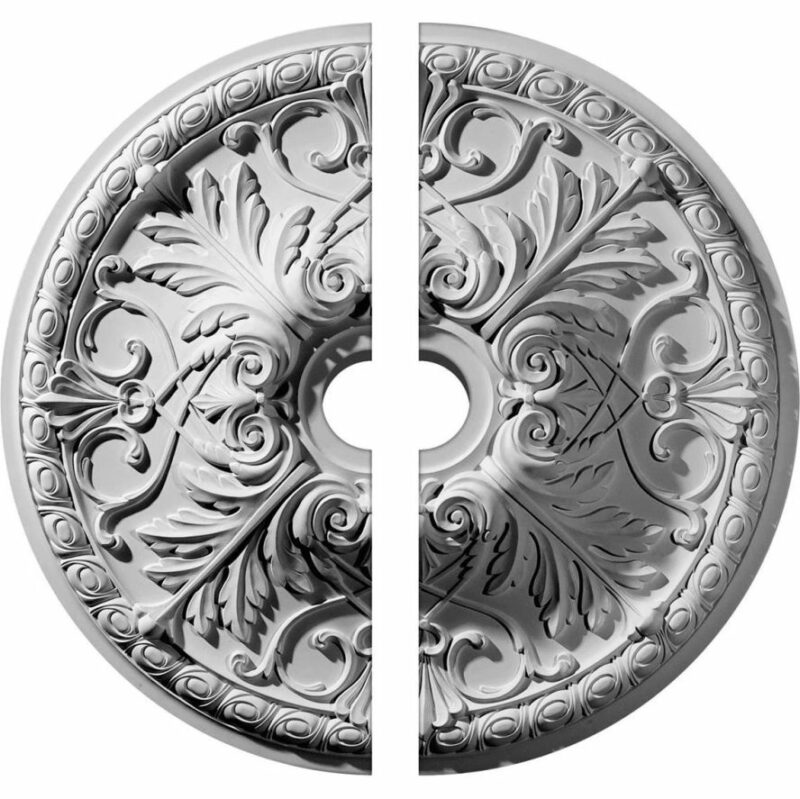 32 38 TRISTAN CEILING MEDALLION, TWO PIECE (FITS CANOPIES UP TO 6 14-INCH ) (1)