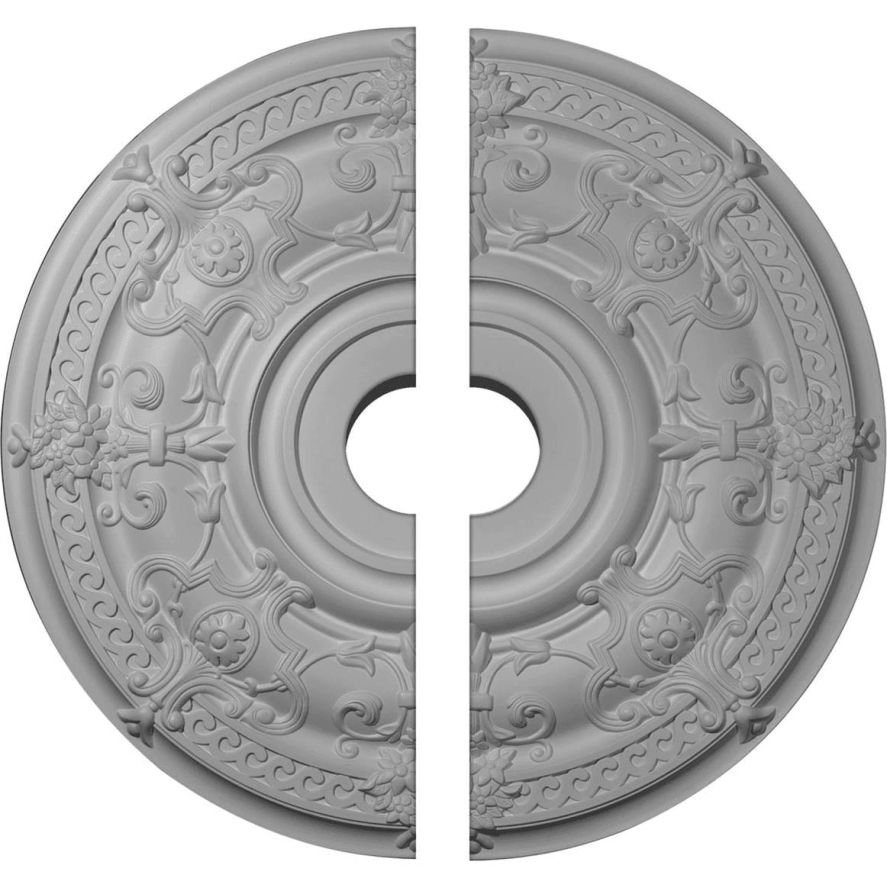 33 78 DAUPHINE CEILING MEDALLION, TWO PIECE (FITS CANOPIES UP TO 13 14-INCH )