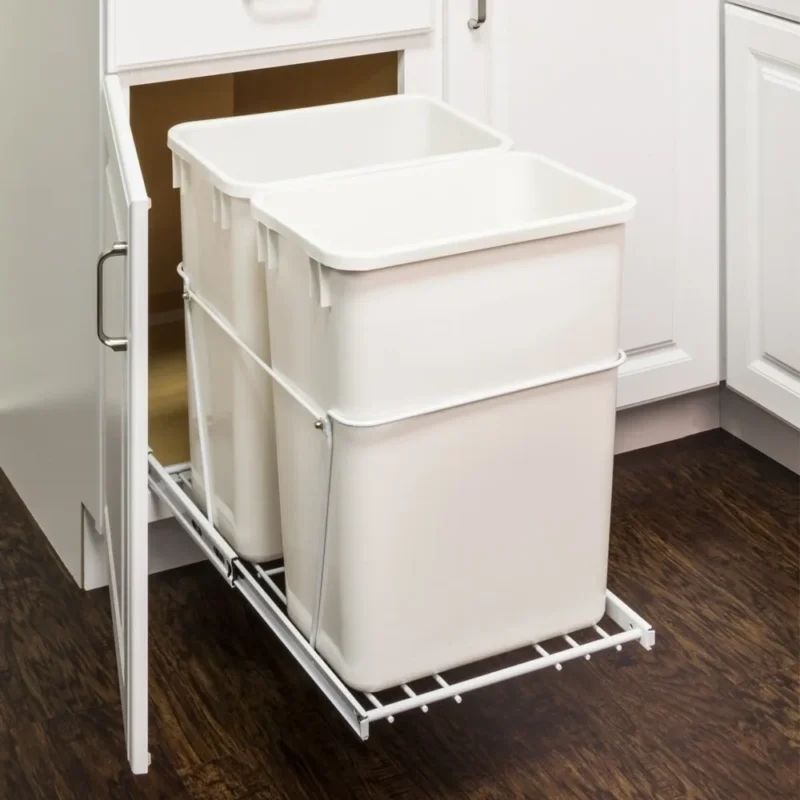 35 Quart Double Pullout Waste Container System (1)