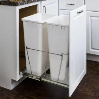 50 Quart Double Pullout Waste Container System (1)