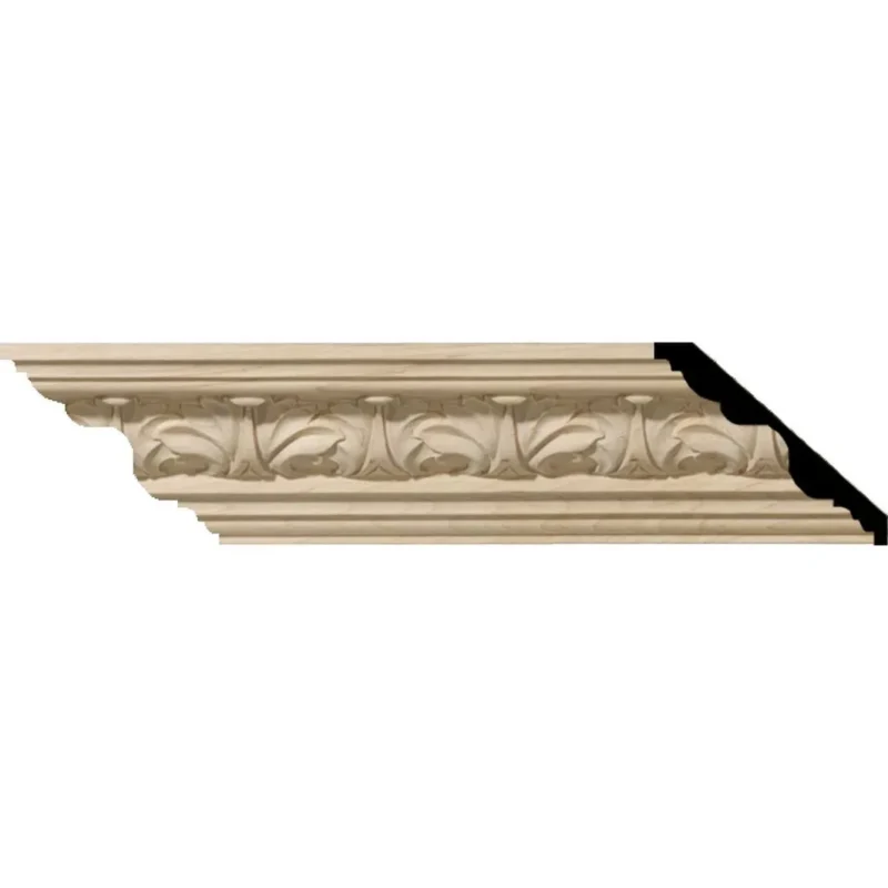 Acanthus Leaf Carved Wood Crown Moulding Featured