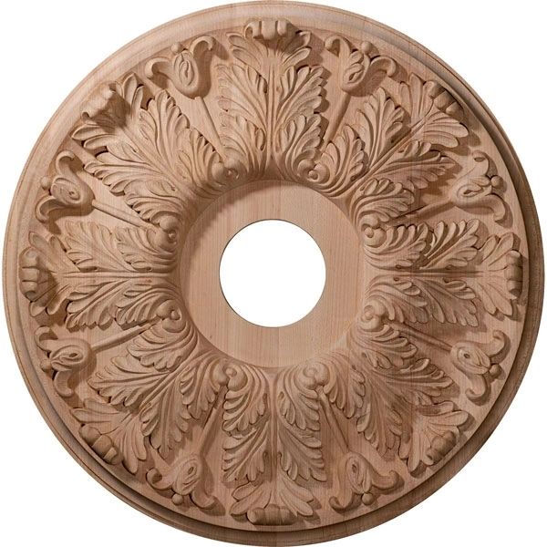 CARVED FLORENTINE CEILING MEDALLION, (FITS CANOPIES UP TO 5 38) (1)