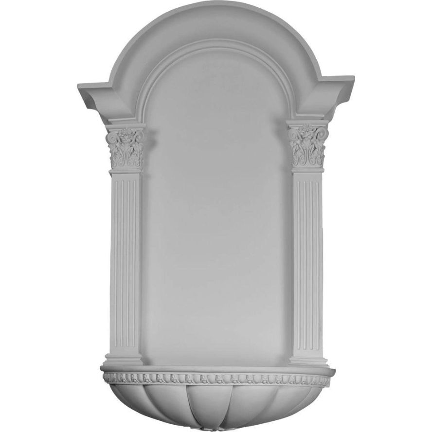 EGG AND DART FLUTED NICHE, SURFACE MOUNT