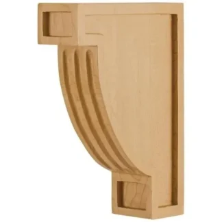 MAPLE FLUTED ARTS & CRAFTS CORBEL