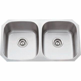 Stainless Steel (18 Gauge) Kitchen Sink with Two Equal Bowls