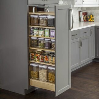Wood Pantry Cabinet Pullout 14-12 x 22-14, AVAILABLE IN HEIGHTS 47, 53, or 60