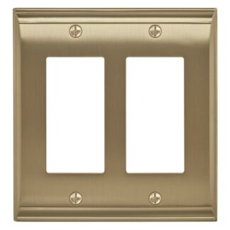 2 Rocker CANDLER Decorator Switch Wall Plate