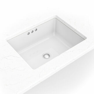White Rectangle Porcelain 20x15 Flat