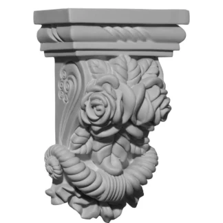 Rose Corbel 8-1/8"H