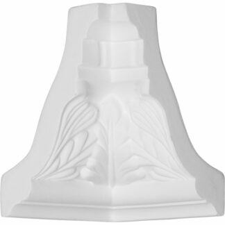 White ceramic bell-shaped ornament with embossed angel wings on the sides