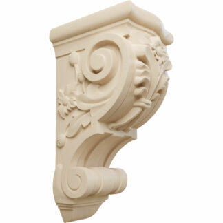 Large Floral Corbel, 6 1/4"W x 7 5/8"D x 14 1/8"H