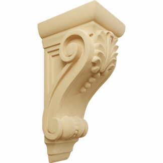 Fig Leaf Corbel, 3 3/4"W x 4 3/8"D x 8 1/2"H