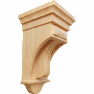 Raised Fluting Corbel, 5 1/2"W x 5 1/2"D x 10"H