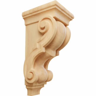 Traditional Wood Corbel, 4 1/2"W x 5"D x 10"H