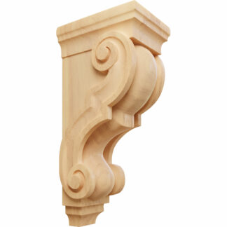 Traditional Wood Corbel, 5"W x 6 3/4"D x 14"H